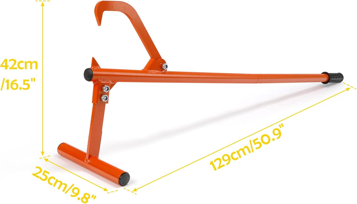 PIRIPARA 50.9" Timberjack Log Lifter, Adjustable Log Roller Cant Hook, Heavy Duty Steel Log Jack, Logging Tools for Rolling and Raising Up The Logs