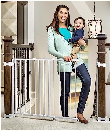 Regalo Safety 36" Extra Tall Baby Gate for Top of Stairs & Dooways