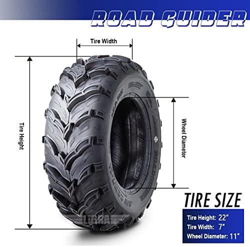 ROADGUIDER ATV Mud Tire 22x10-9 6PR for Honda Recon 250 Suzuki Ozark 250
