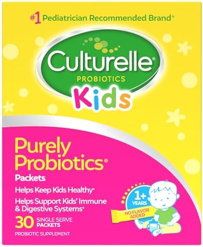 Culturelle Kids Packets Daily Probiotic Supplement | Helps Support a Healthy Immune & Digestive System* | #1 Pediatrician Recommended Brand††† | 50 Single Packets | Package May Vary | From the #1 Pediatrician-Recommended Brand± Digestive Gut Health & Imm…