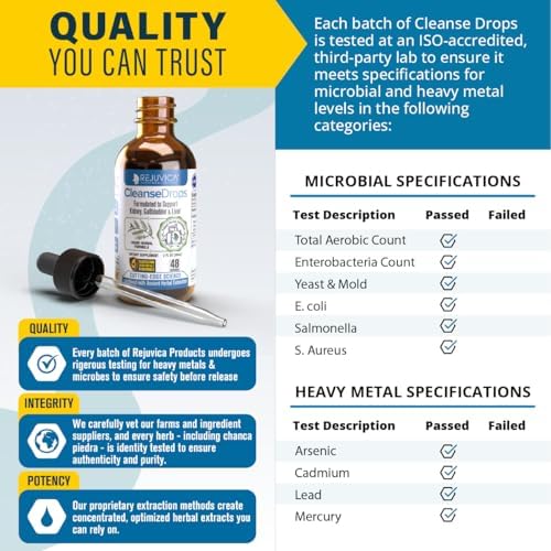 Cleanse Drops - Kidney and Gallbladder Supplement - Chanca Piedra Extracts.