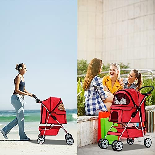 Best 4 Wheels Pet Stroller for Dog and Cat Stroller
