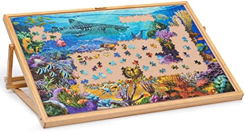Becko US 1000 Piece Tilting Puzzle Board, Adjustable Puzzle Table