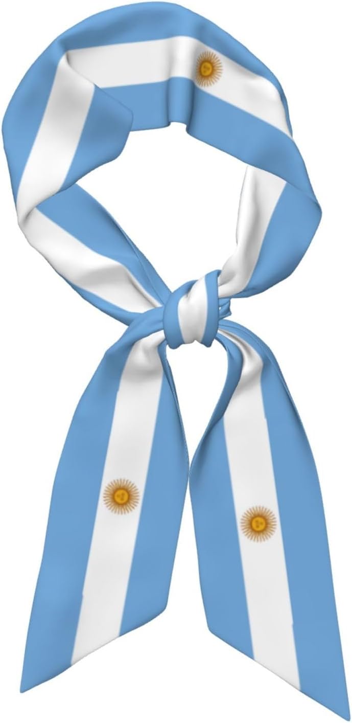 Country Flag Scarf For Women, Multi‑purpose Ribbon, Fashion Neck Hair Handbag Accessory, Versatile Bandana Headband