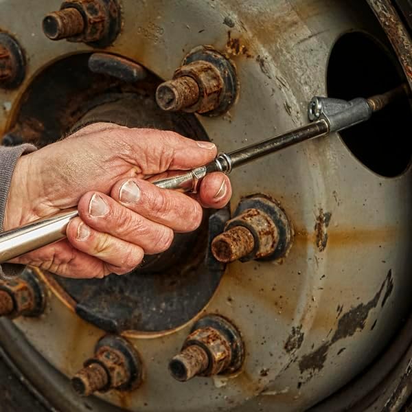 Milton S-986 Straight Foot Dual Head Tire Pressure Gauge with Dual Head Chuck, 10-160 PSI Heavy Duty Air Pressure Gauge for Semi Truck