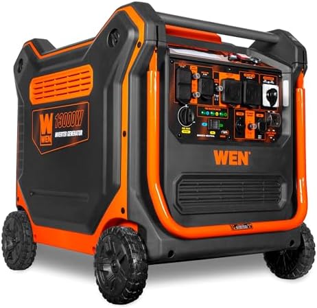 WEN 11,000-Watt 120V/240V Dual Fuel Portable Generator with Wheel Kit and Electric Start (DF1100T)