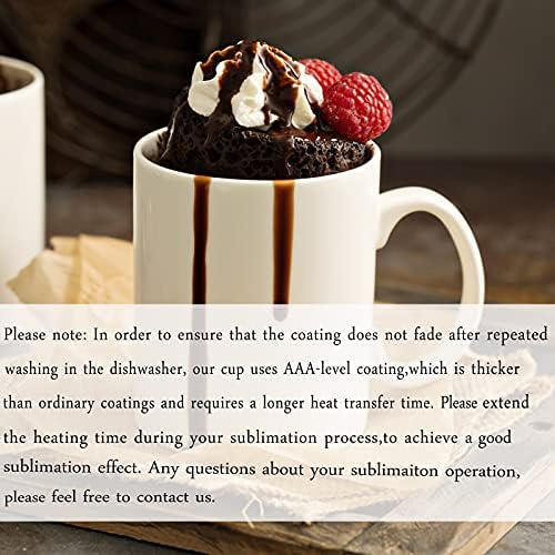 TANGLONG 11oz White Ceramic Sublimation Cups, 12PCS Mugs Blank for DIY gifts | Tazas Para Sublimar, Ceramic Cup, Sublimation Mugs Blank