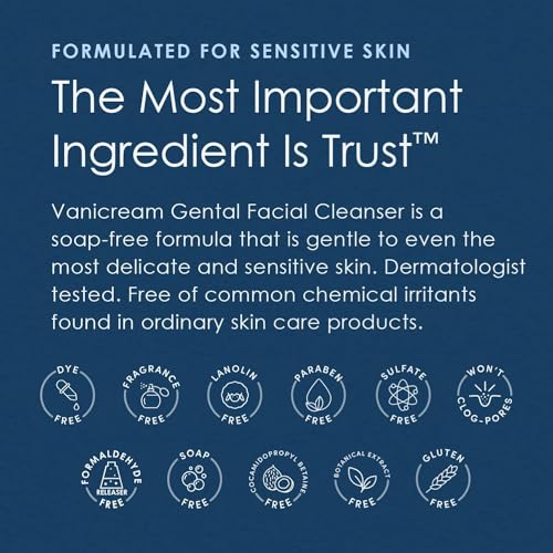 Vanicream Gentle Facial Cleanser, 8 Fl Oz (Pack of 2)