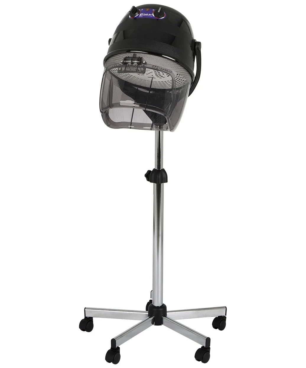 514 Kwik Dri Professional Salon Hooded Hair Dryer 1100W Black | Italian-Made CE Certified, Adjustable Height And Hood, 0–60 Min Timer, Temp Dial