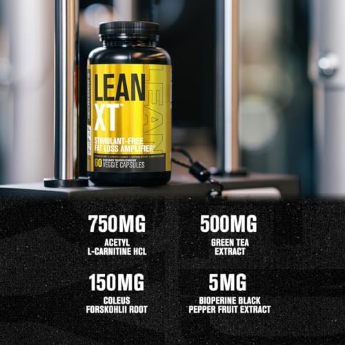 Jacked Factory Lean-XT Caffeine Free Fat Burner - Non Stim Weight Loss Supplement, Appetite Suppressant & Metabolism Booster | Acetyl L-Carnitine