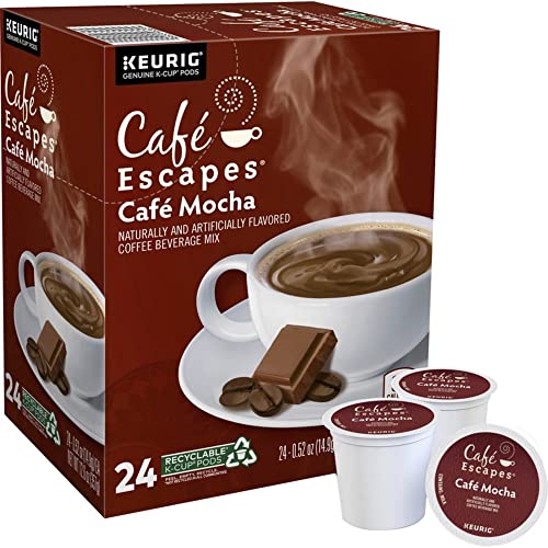 Café Escapes Café Mocha K-Cups for Keurig Brewers, 24 pack, 24-count