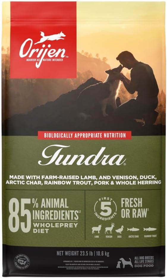 ORIJEN Grain Free WHOLEPREY Dry Dog Food Original Recipe 13lb. Bag | WHOLEPREY Ingredients, Grain Free, Made in the USA, Skin & Coat, Global Quality Ingredients