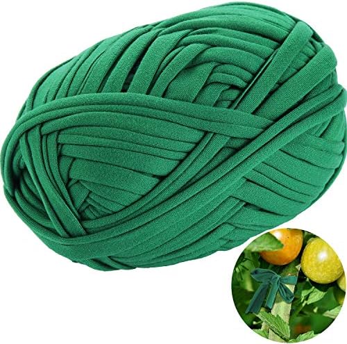 BBTO Garden Twine Soft Plant Tie Green Garden String Tree Tie Stretchy Gardening Tape Plant Support for Home Tying Climbing Plants Veggies Flower