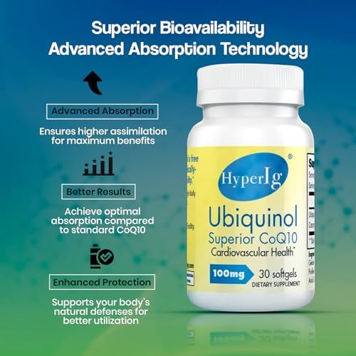 Ubiquinol CoQ10 100mg -2 Pack | Active Form of CoQ10 | Enhanced Absorption | Cellular Energy & Antioxidant Support | Non-GMO, Gluten-Free