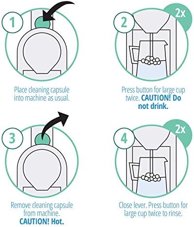 Gourmesso Nespresso Cleaning Pods - 10 Cleaning Capsules for Nespresso Original Machines. Cleaning Kit for Better Tasting Coffee!