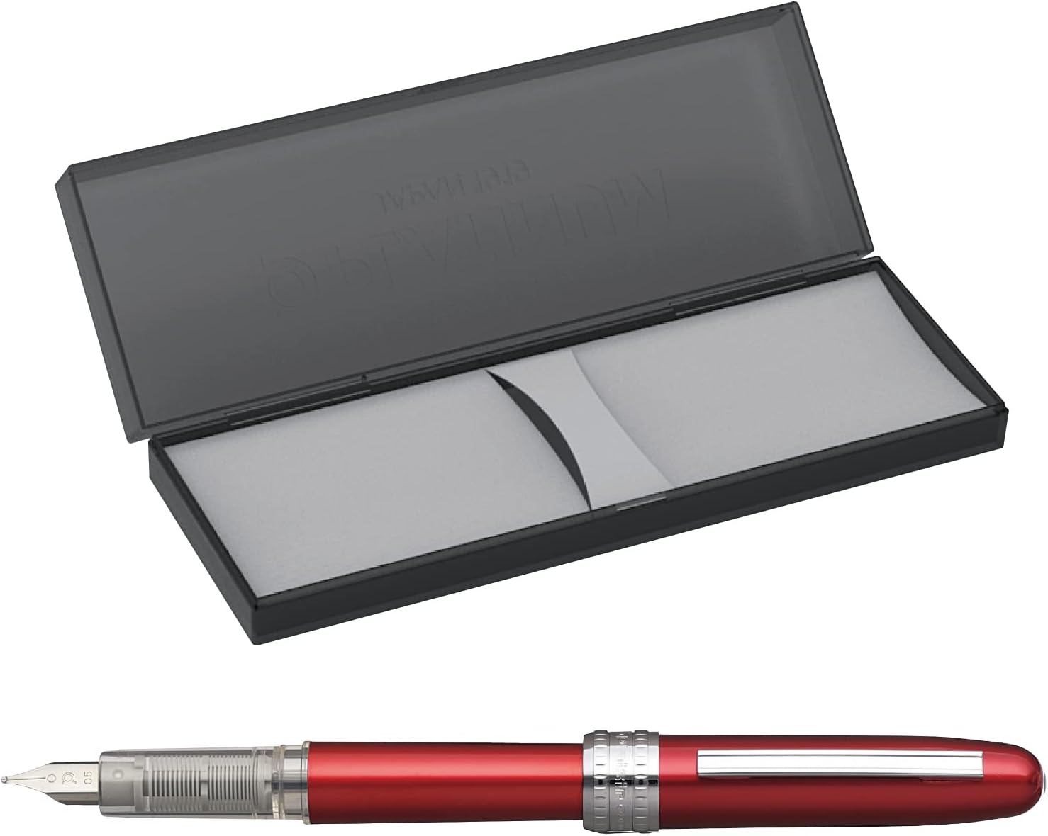 Platinum Fountain Pen, Plaisir Fine Nib, Red (PGB-1000-#70-F)