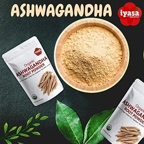 Iyasa Holistics Organic Ashwagandha Powder 16 oz – Natural Superfood Powder to Support Calm