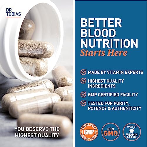 Dr. Tobias Blood Pressure Support Supplement 90 Capsules | Circulatory & Heart Health Support | Hawthorn + Hibiscus + Olive Leaf + Garlic | Vitamins
