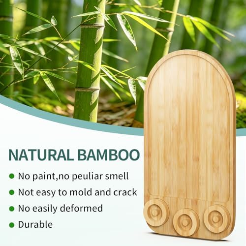 2-in-1 Mixer Sliding Mat with Attachment Storage for KitchenAid Stand Mixer, Bamboo Mixer Slider Pad for KitchenAid 4.5-5 Qt Tilt-Head Mixer