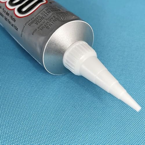 E6000 3.7 Ounce (109.4mL) Tube Industrial Strength Adhesive for Crafting, 10 Snip Tip Applicator Tips and Pixiss Art Dotting Stylus Pens 5 pcs Set