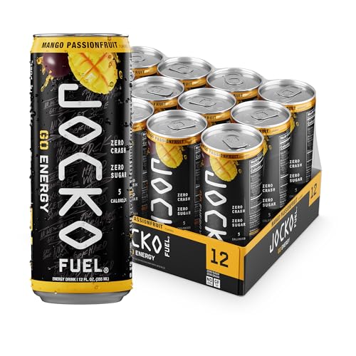 Jocko Fuel GO Energy Drinks, Sour Apple, 12 oz | 12 Pack