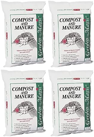 Michigan Peat Garden Magic Odor-Free Compost & Manure Blend, 40 lb | Outdoor Lawn and Gardeniing Mixture with Nutrients and Minerals for Soil Potting and Planting