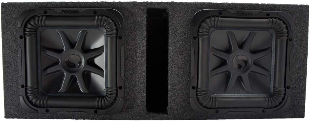 KICKER 44L7S152 15" Subwoofer Square L7 Dual 2 Ohm Sub Refurbished and ASC 215SQV 15" Vented Square Sub Box