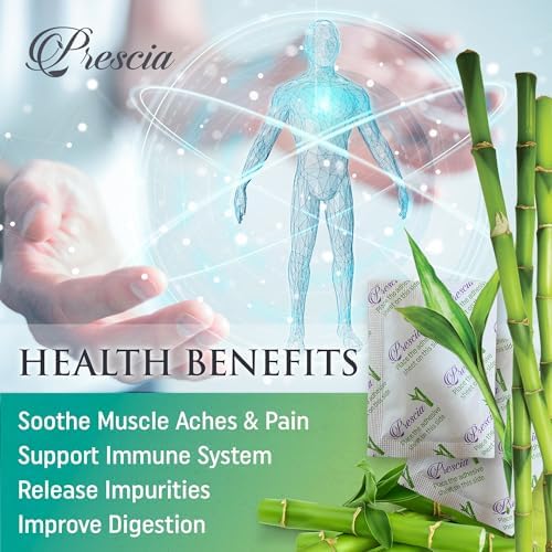 Prescia Foot Pads, Ginger Herbal Variety, Bamboo Vinegar, Nightly Foot Care
