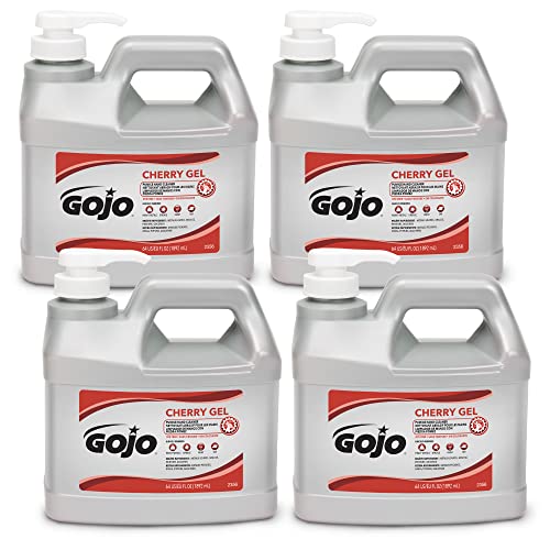 Gojo Cherry Gel Pumice Hand Cleaner, Pump Bottle, 1ct x 1 Gal - 2358-02