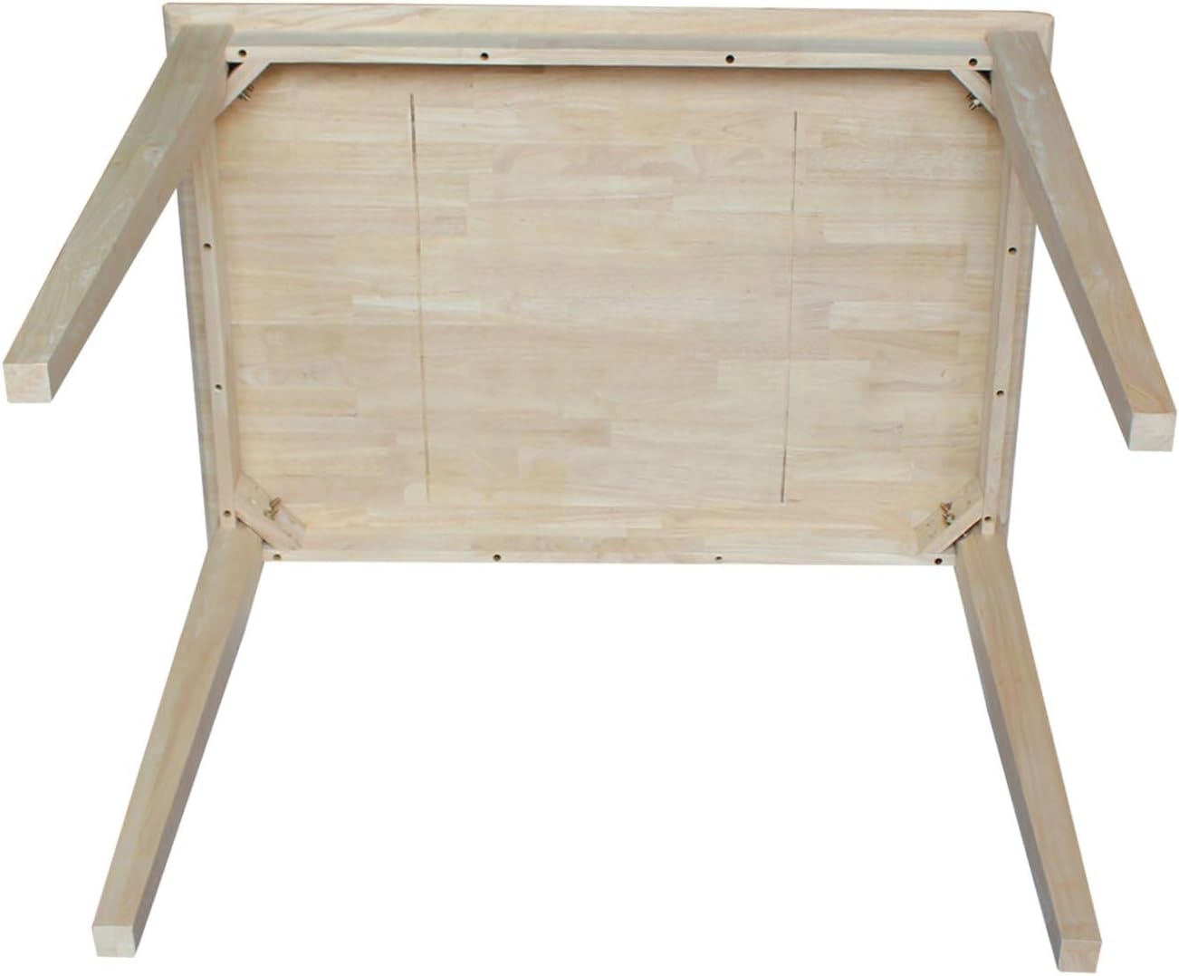International Concepts Table Top Solid with Wood Bar Height Shaker Legs, 30 by 48-Inch, Unfinished