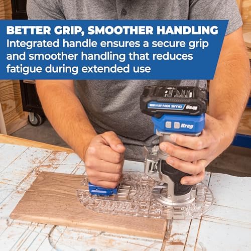 Kreg Trim Router Base Plate - Single Grip Handle for Accurate Routing