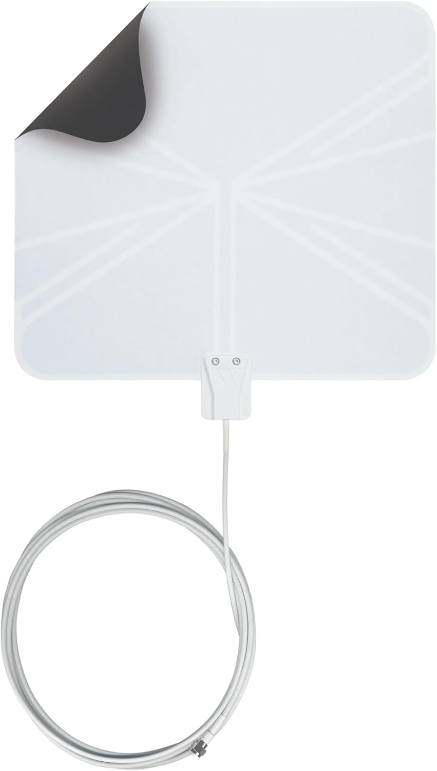 Winegard FL-5000 Indoor HD Antenna FlatWave - Non-Amplified VHF/UHF Indoor TV Antenna-Over-the-Air Reception-40 Mile Range-NextGen TV Compatible Ultra-Thin-Dual Color Easy Setup-For Metro Areas