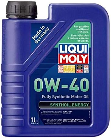 LIQUI MOLY Synthoil Energy A40 SAE 0W-40 | 1 L | Fully synthetic engine oil | SKU: 2049