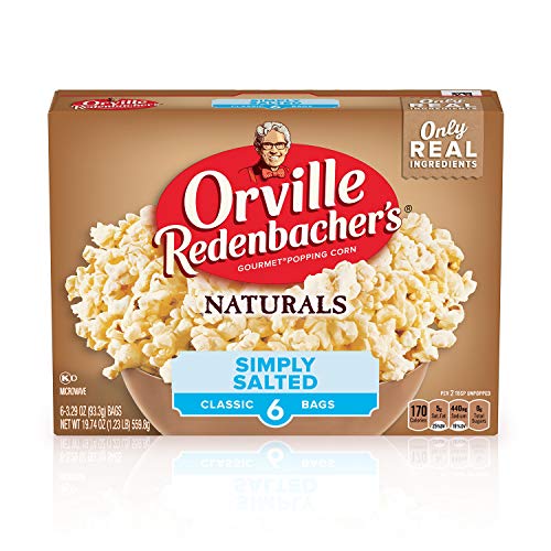 Orville Redenbacher’s Popcorn, Naturals Simply Salted Popcorn, 3.3 oz., 6ct