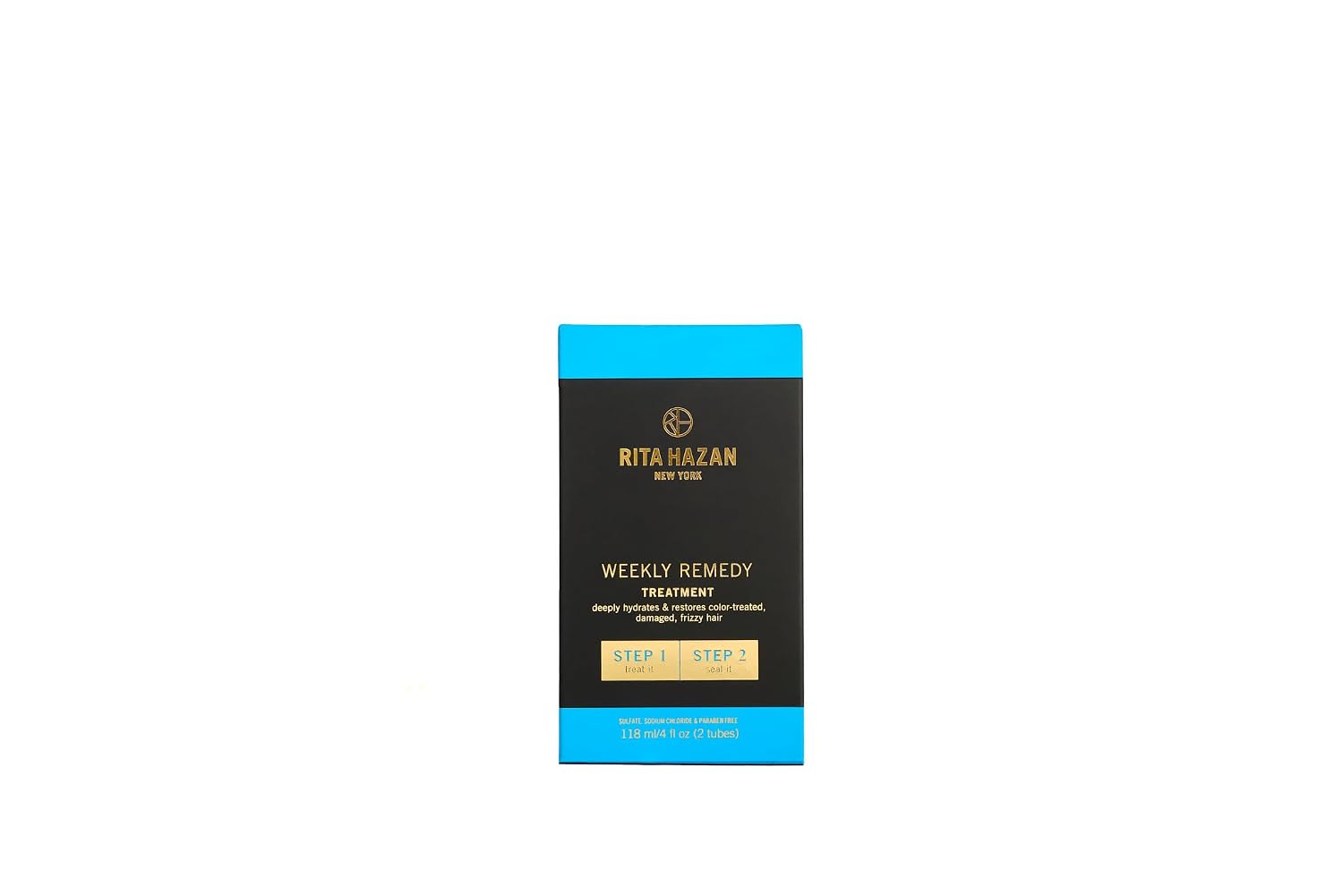 Rita Hazan Two Step Weekly Remedy Cream Kit - Deeply Hydrating & Restorative for Color Treated Hair - Hair Cream for Frizzy Hair - Hair Treatment