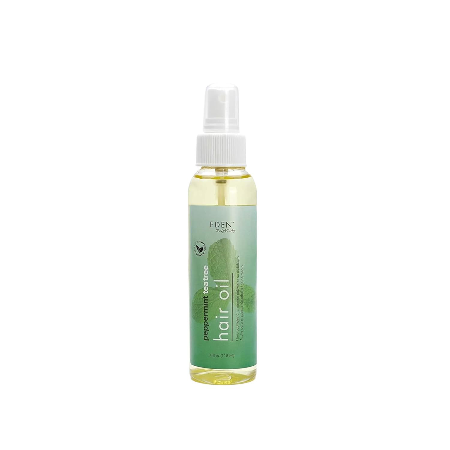 EDEN BodyWorks Peppermint Tea Tree Hair Oil | Scalp & Curl Oil | 4oz | Dry Hair & Scalp Treatment for Curly Hair | Eliminates Dandruff & Boosts Shine