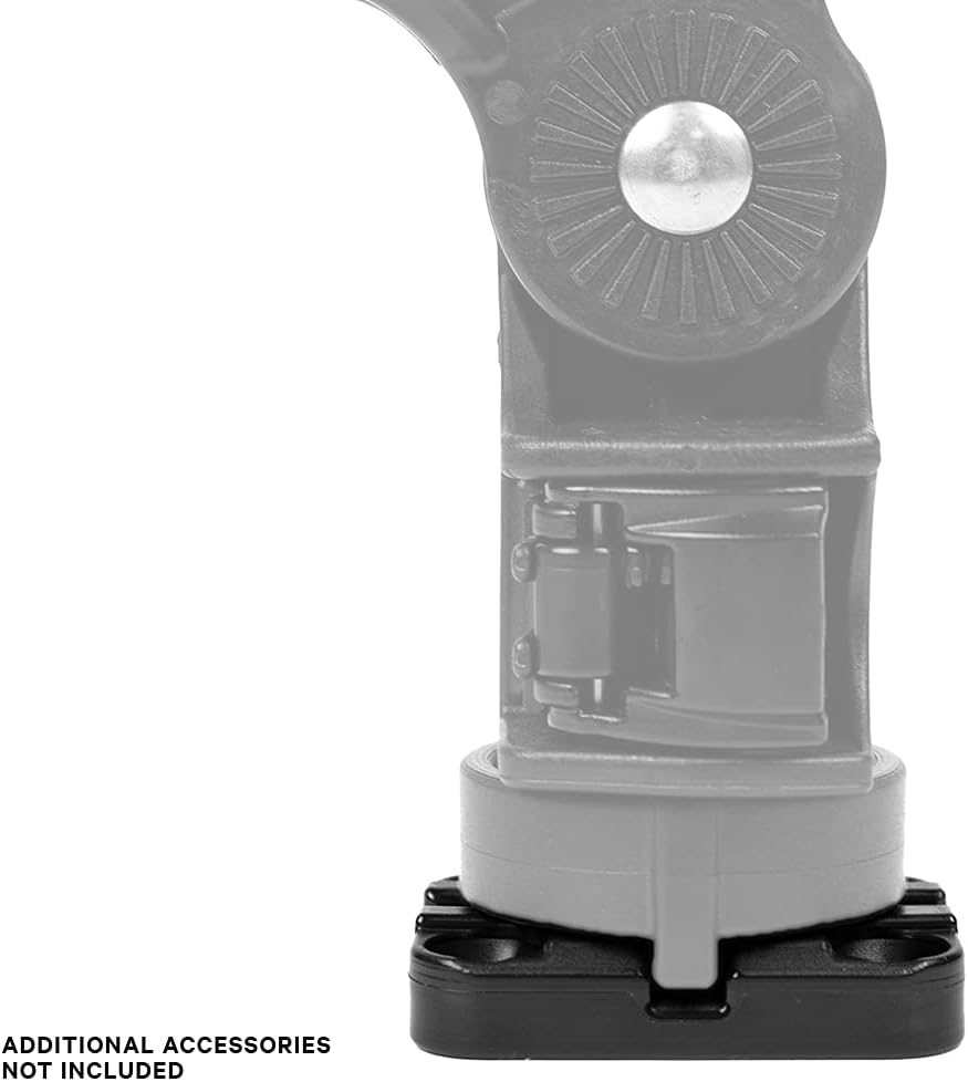 YakAttack MightyMount II | Compact Track Mount for Kayak Accessories | LockNLoad & T-Bolt Compatible | Includes Mounting Hardware | 2" x 2.375" x