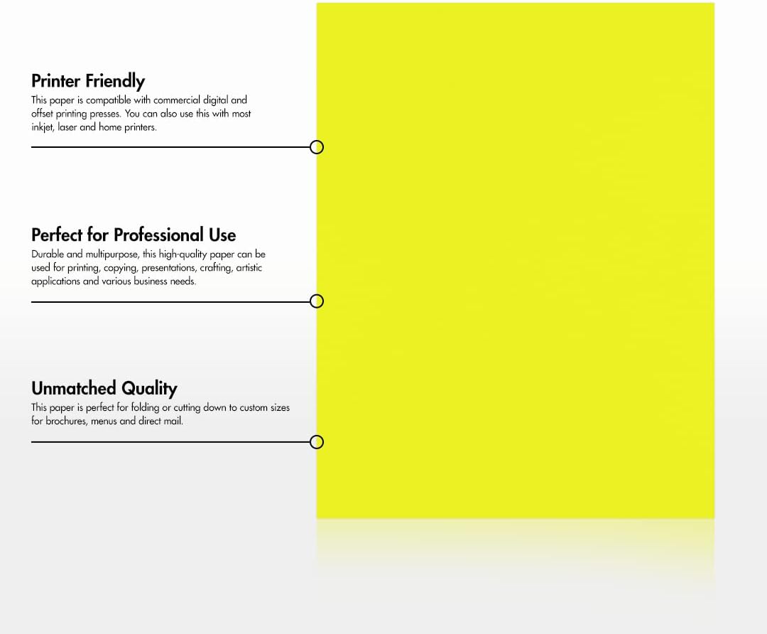 LUXPaper 8.5" x 11" Paper | Letter Size | White | 80lb. Text | 100% Recycled | 50 Qty
