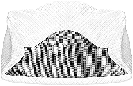HOMCA Pillowcase PL01 Memory Foam Standard Size Pillow, White
