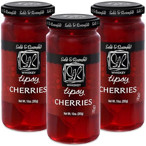Sable & Rosenfeld Bourbon Tipsy Dark Reserve Cherries, 10 oz, Pack of 1