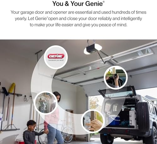Genie Chain Drive 550 Garage Door Opener, Heavy Duty Chain Drive Opener, Model 2035-TKO | Heavy Duty Chain Drive, Durable Rail, 2 Remotes