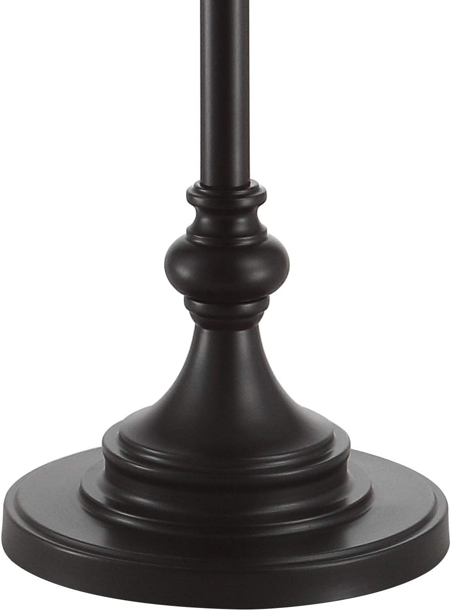 JONATHAN Y Cora 60" Metal Swing Arm Floor Lamp, Oil Rubbed Bronze/Clear