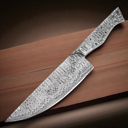 Poshland BBC-664 Custom Handmade Damascus Steel 8 Inches Chef blank Blade, kitchen blank blade