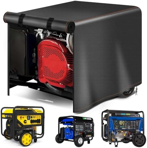 Generator Cover Portable Waterproof,Generator Rain Cover for Outside,Universal Generator Cover for Most Portable Generators 5000-10000 Watt(32"L x 24"W x 24"H)