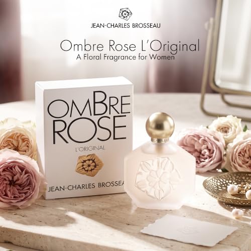 Jean Charles Brosseau Ombre Rose Women Eau De Toilette Spray, 1 Ounce | 1 oz long-lasting eau de toilette powdery floral perfume for women with rose, ylang-ylang & lily of the valley notes.
