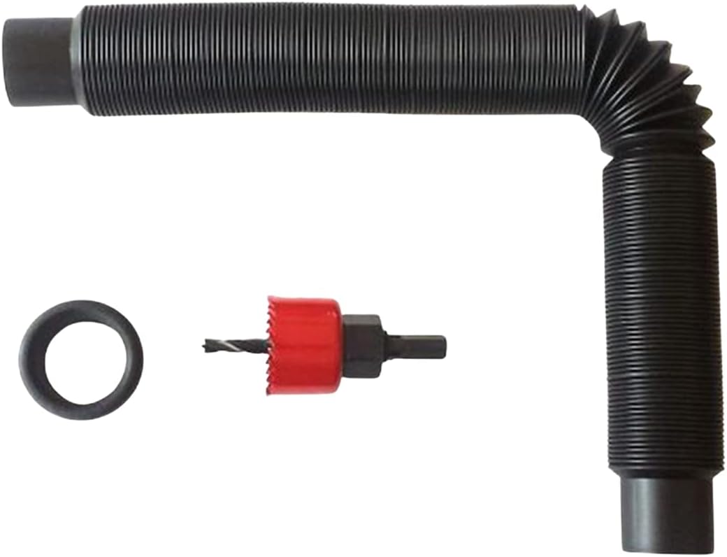 EarthMinded Rain Barrel Overflow Kit - Divert Water Away From Full Rain Barrels and Your Home - This Rain Barrel Link Kit Extends to 5 Feet and