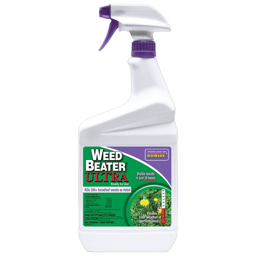 Bonide Weed Beater Ultra, 32 oz Ready-to-Use Spray | Fast-Acting Protection, Against Broadleaf Weeds, Visible Results in 24 Hours
