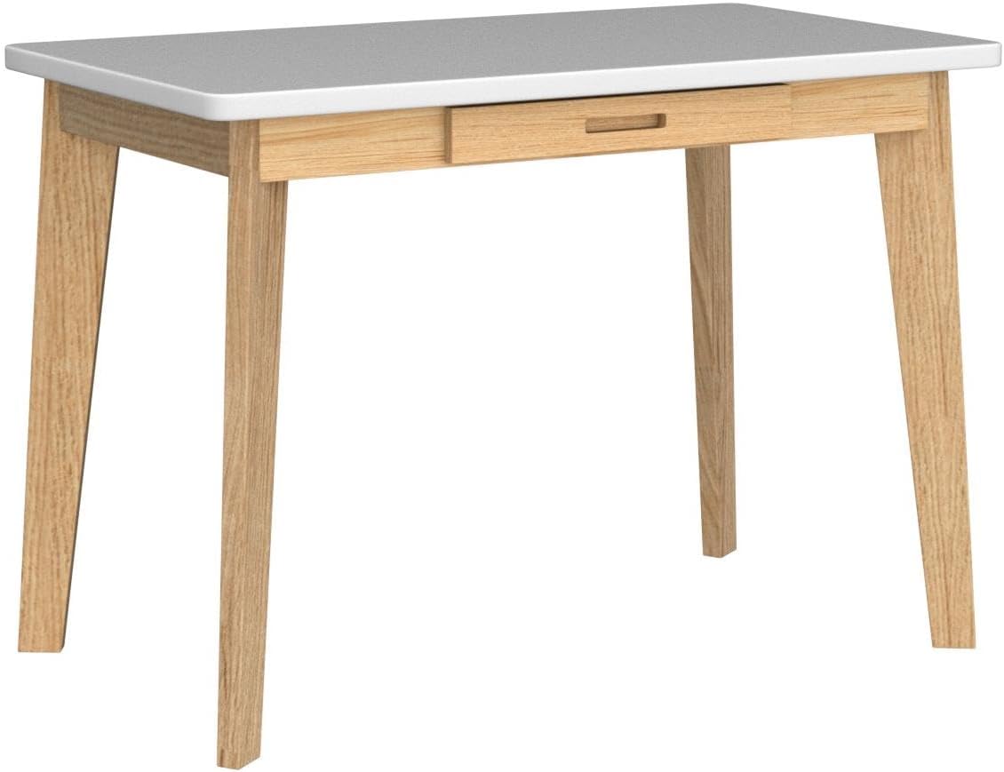 IOTXY Solid Wood Writing Desk - Home Office Laptop Computer Table, Walnut