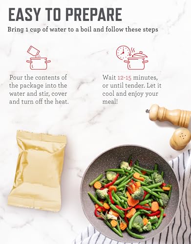READYWISE Emergency Food Supply Freeze Dried Vegetables, 72 Servings