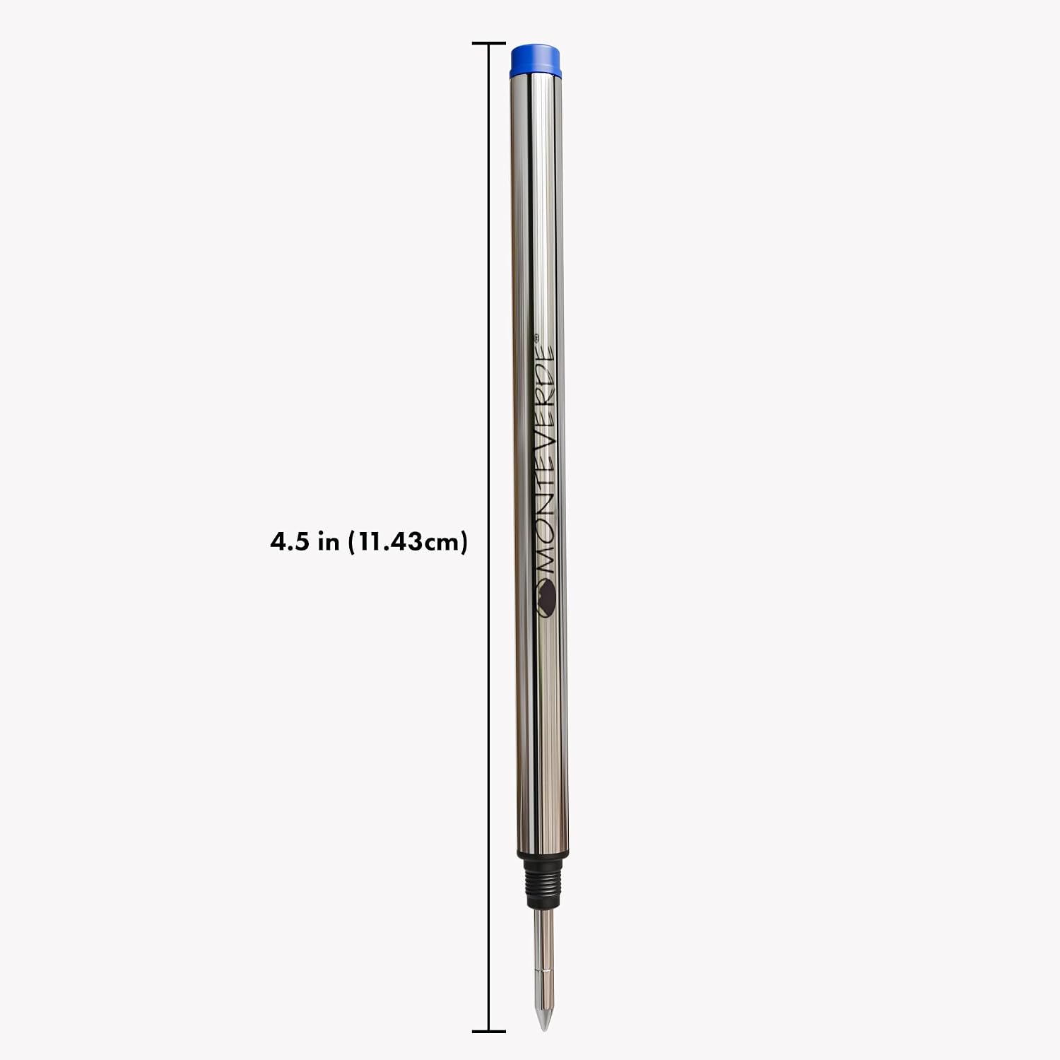 Monteverde Rollerball Refill to Fit Montblanc, Fine, Blue, 2 Pack | Rollerball refill delivers fluid ink flow, bold lines